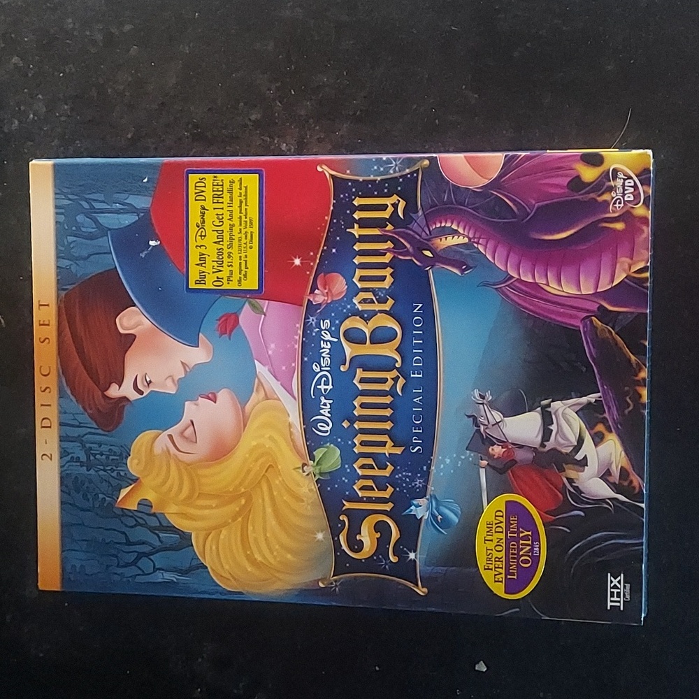 Disney Sleeping Beauty Special Edition with Blue and Purple Cover, First Time